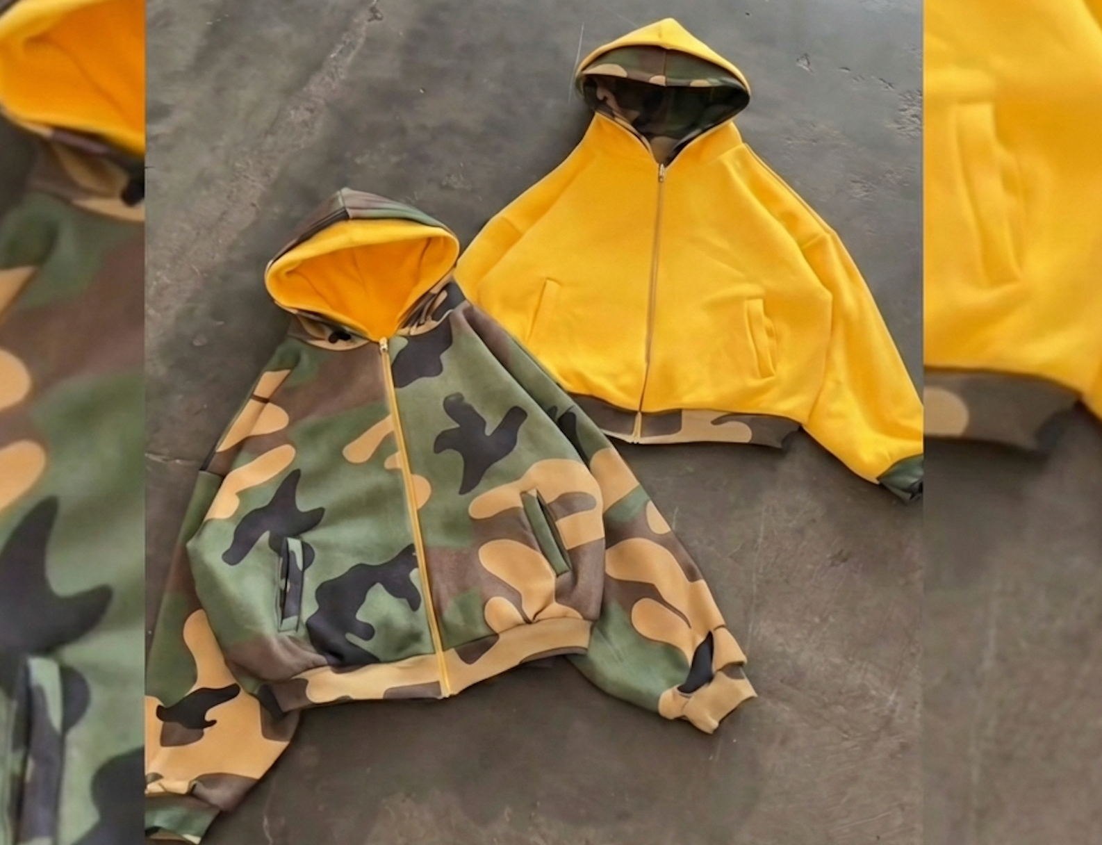 3 SIGNATURE ZIP - (CAMO/YELLOW)