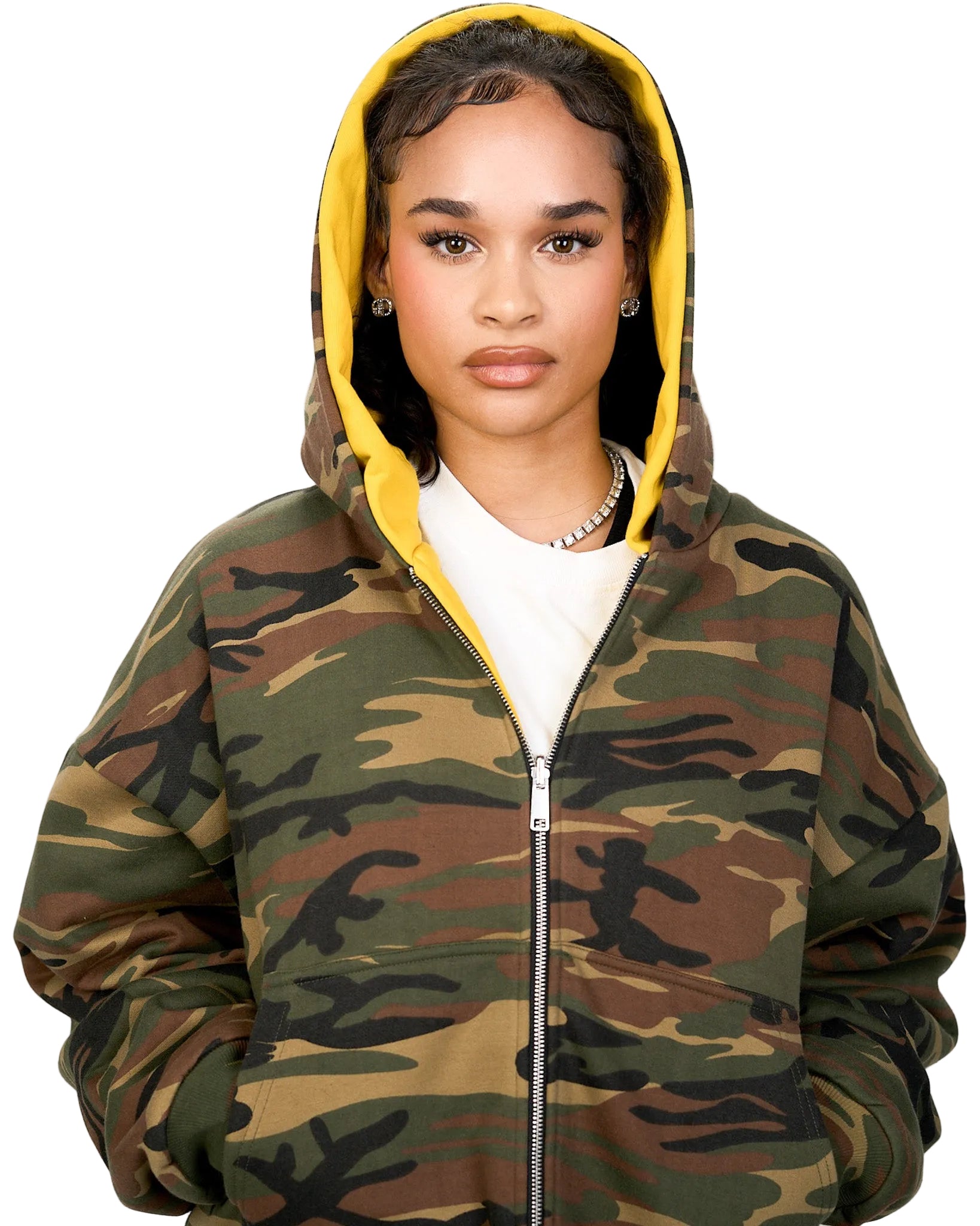 3 SIGNATURE ZIP - (CAMO/YELLOW)