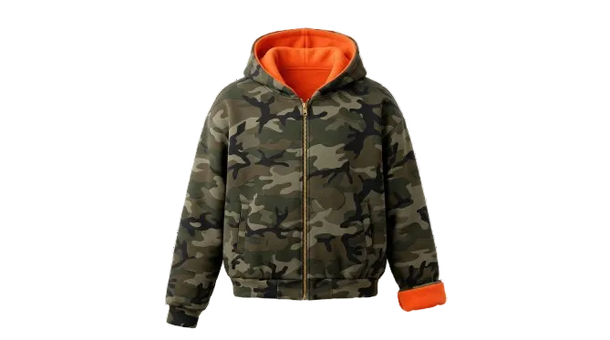 3 SIGNATURE ZIP - (CAMO/ORANGE)