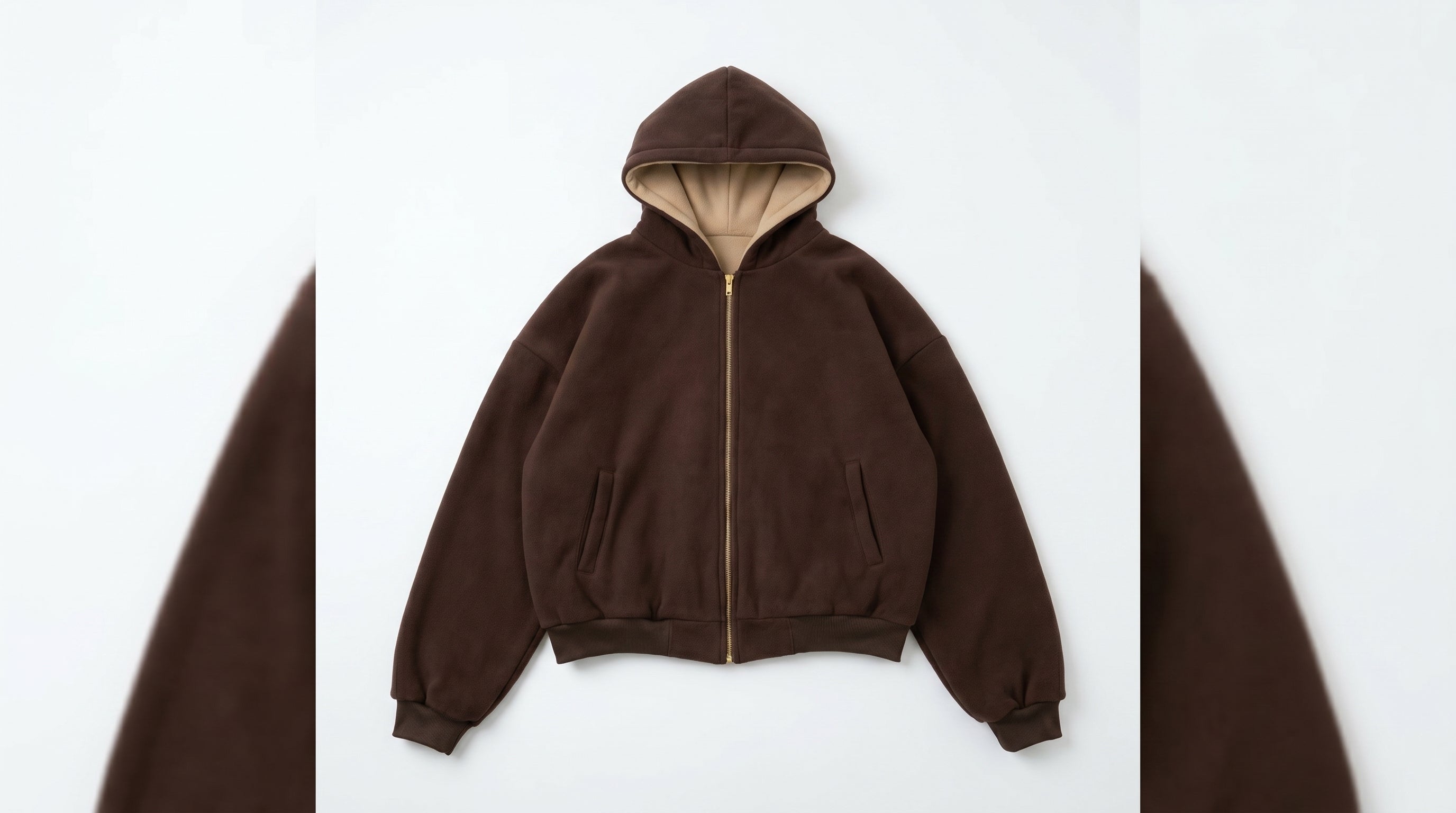3 SIGNATURE ZIP - (BROWN/BEIGE)